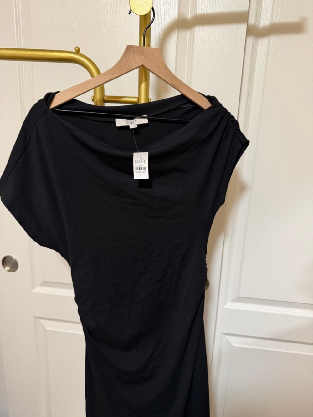 LOFT Black Crewneck Top